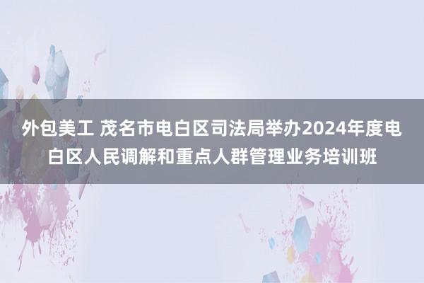 外包美工 茂名市电白区司法局举办2024年度电白区人民调解和重点人群管理业务培训班