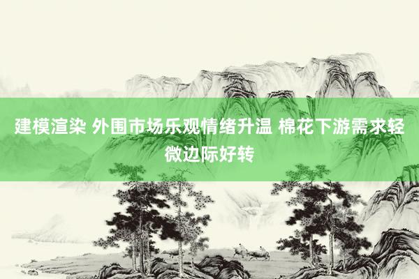 建模渲染 外围市场乐观情绪升温 棉花下游需求轻微边际好转